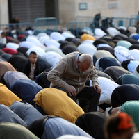 MIDEAST-BETHLEHEM-EID AL-ADHA-PRAYERS