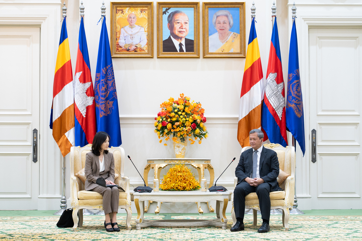 CAMBODIA-PHNOM PENH-PM-SOUTH KOREA-MEETING