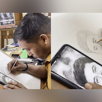 Lucknow artists paint portraits to honour late actor Satish Shah