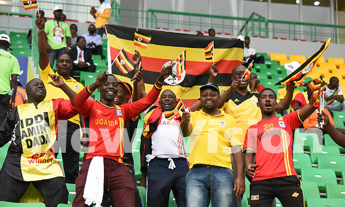 Fans in Gabon kept the Cranes spirit alive Fans in Gabon kept the Cranes spirit alive