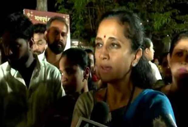 "Will continue to fight...": Supriya Sule holds silent protest over Beed Sarpanch murder case