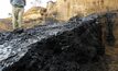 A coal seam at Namwele