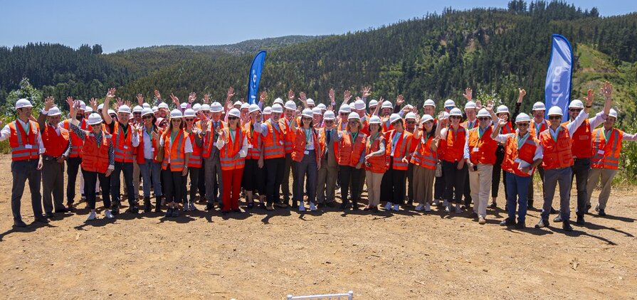 50 senior EU representatives visited the site in Chile. 