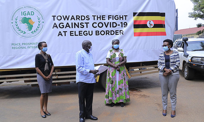 Uganda border points get sh90m medical supplies to fight COVID-19 Uganda border points get sh90m medical supplies to fight COVID-19