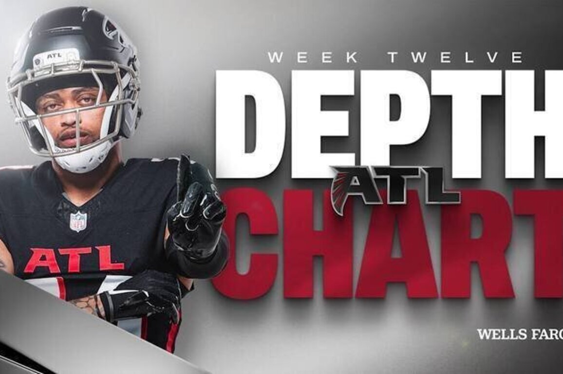 Falcons depth chart released for Week 12 at New Orleans Saints