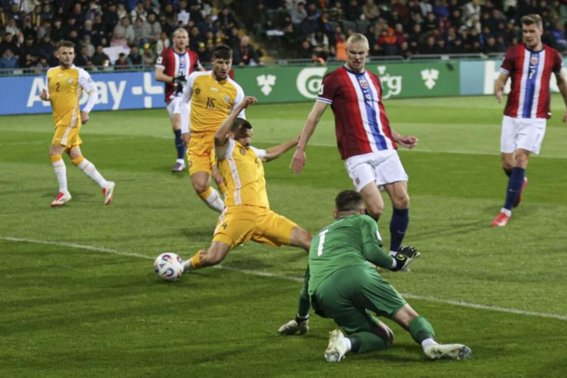 Haaland on target in Norway's World Cup rout of Moldova