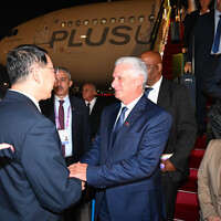 CHINA-BEIJING-CUBAN PRESIDENT-ARRIVAL (CN)