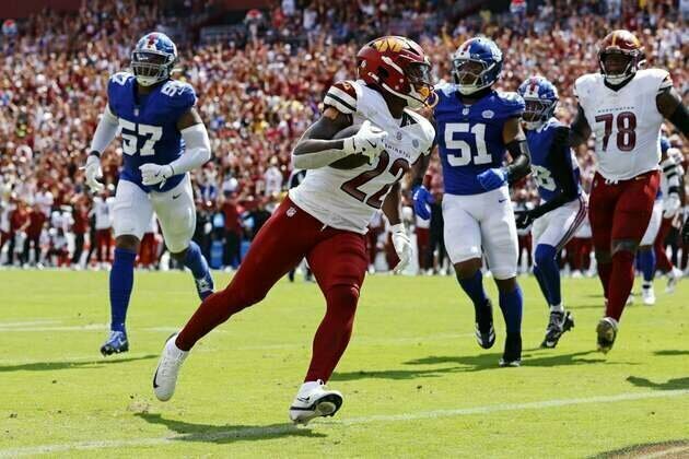 Commanders hold firm to spoil Russell Wilson's Giants debut