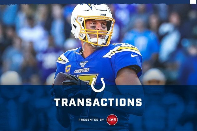 Colts Sign Eight-Time Pro Bowl Quarterback Philip Rivers