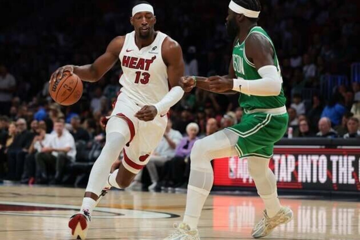 Celtics' stars shine in high-scoring win over fading Heat