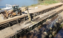  Repair work at the weir