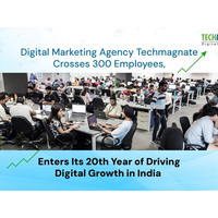 Digital Marketing Agency Techmagnate Crosses 300 Employees, Enters Its 20th Year of Driving Digital Growth in India
