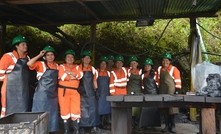   The all-female wash plant staff at Cozcuez