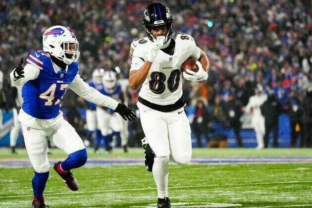 Report: Ravens TE Isaiah Likely (foot) expected out vs. Bills