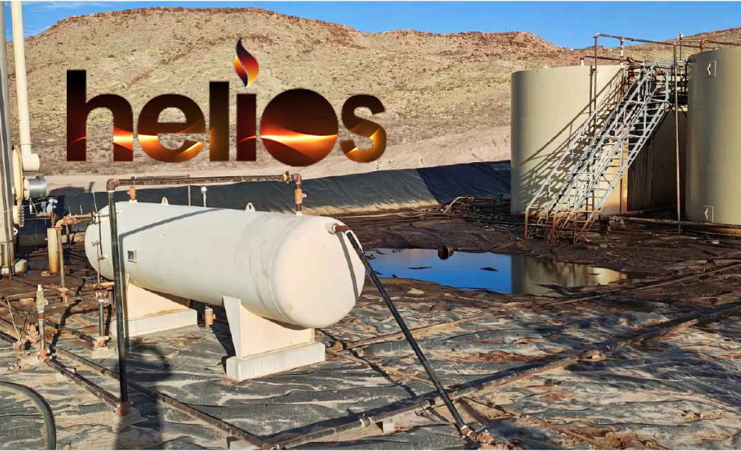 Production Facilities at 141#2 highlighting holding tanks – Heater treater and Separator