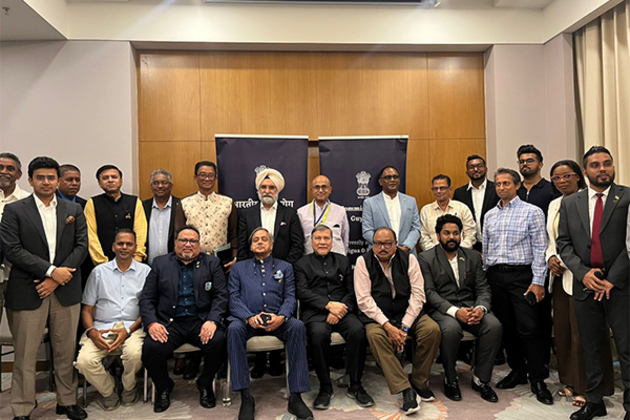 Guyana: All-party delegation led by Shashi Tharoor interacts with business community