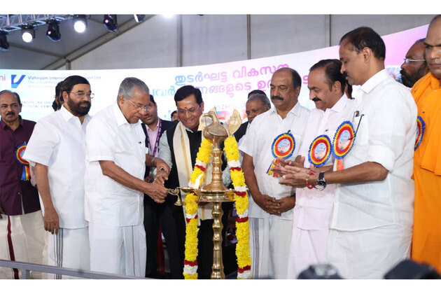 Union Minister Sarbananda Sonowal inaugurates capacity augmentation works of Kerala's Vizhinjam International Seaport