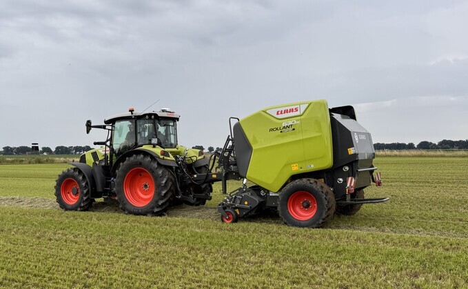 Claas adds film binding option to Rollant 630 RC round balers