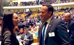  NZ prime minister Jacinda Ardern talks to Leo Varadkar