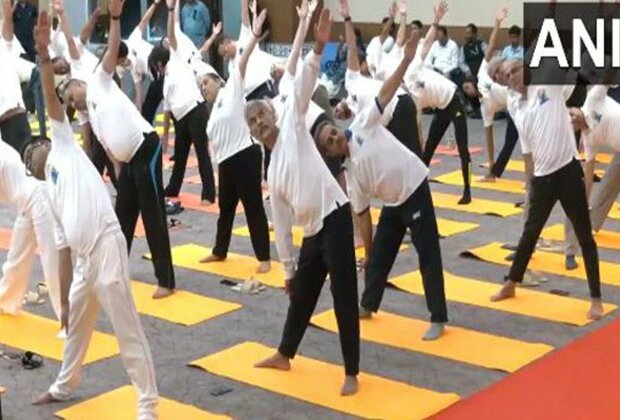 "Yoga has been great bonding point for different cultures": Jaishankar performs yoga with foreign diplomats in Delhi