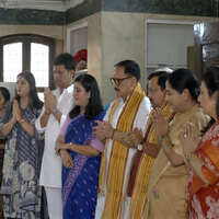 Delhi: Nitin Nabin, CM Rekha Gupta and BJP leaders offer prayers at Kali Bari Mandir after party's historic Bengal win