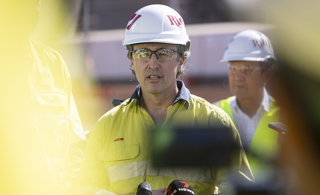 Rio Tinto chief executive Simon Trott, who took on the role last August.