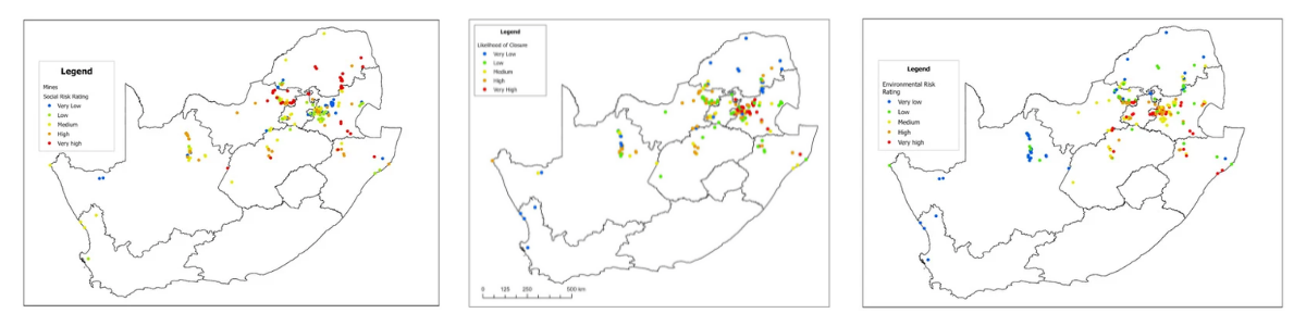 Risk ratings mapped for 10 operating mines in South Africa