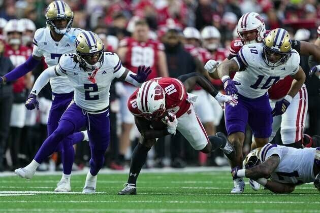 Wisconsin upsets No. 23 Washington to snap 6-game skid