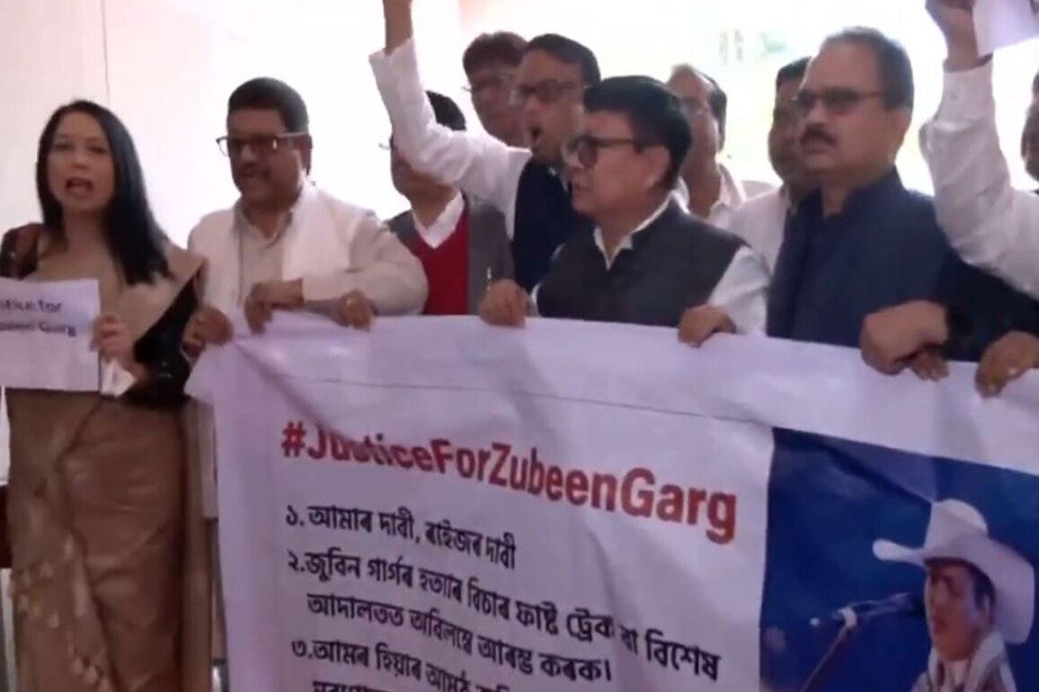 Assam Legislative Assembly's Budget Session begins amid Congress protest for Zubeen Garg