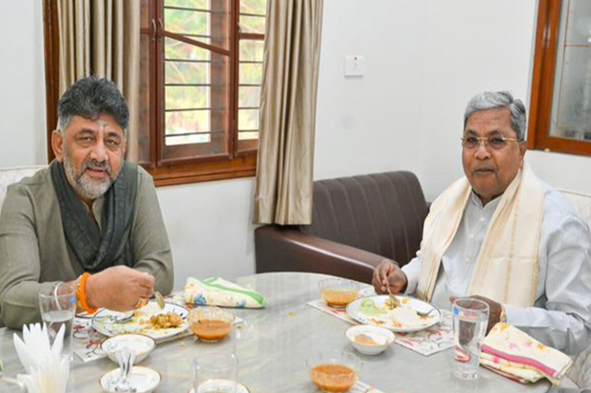 Siddarmaiah meets DK Shivakumar over Idli-Sambar breakfast as Karnataka power struggle heats up