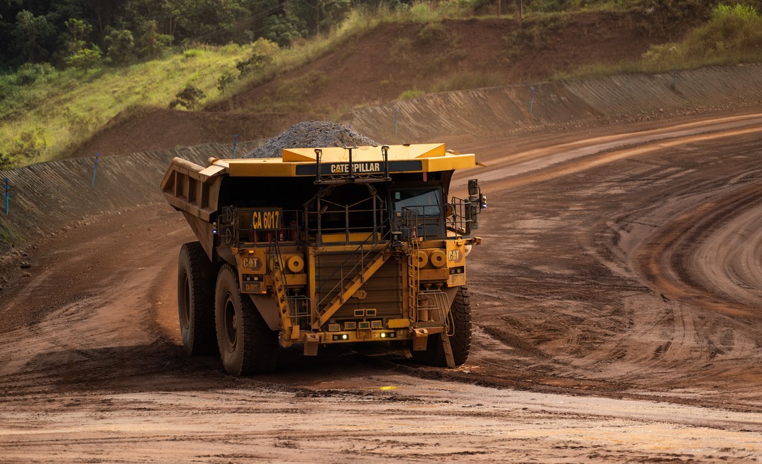 Autonomous truck in action in the Brucutu mine in Minas Gerais, Brazil