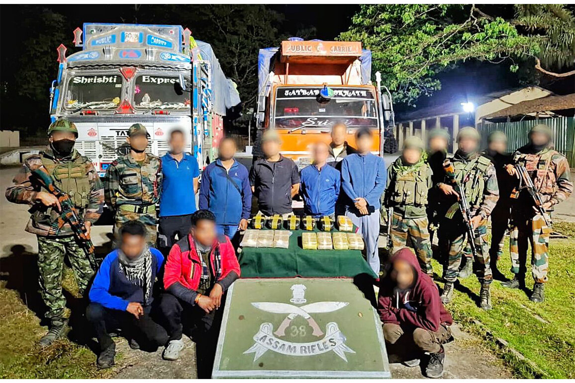 Assam rifles, DRI seize Yaba tablets worth RS 39 crore in Assam's Cachar