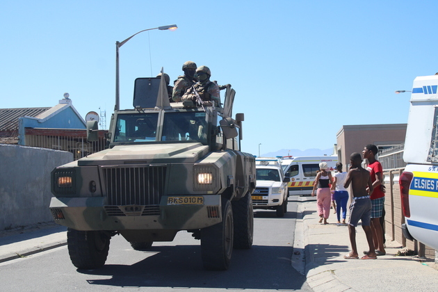 SOUTH AFRICA-CAPE TOWN-TROOP-CRIME COMBAT