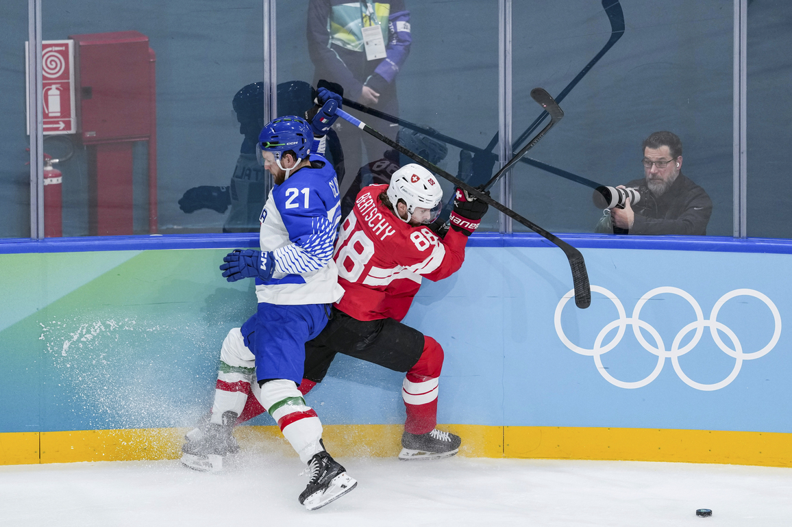 (MICO2026)ITALY-MILAN-OLYMPIC WINTER GAMES-ICE HOCKEY-MEN-QUALIFICATION PLAY-OFF-SUI VS ITA