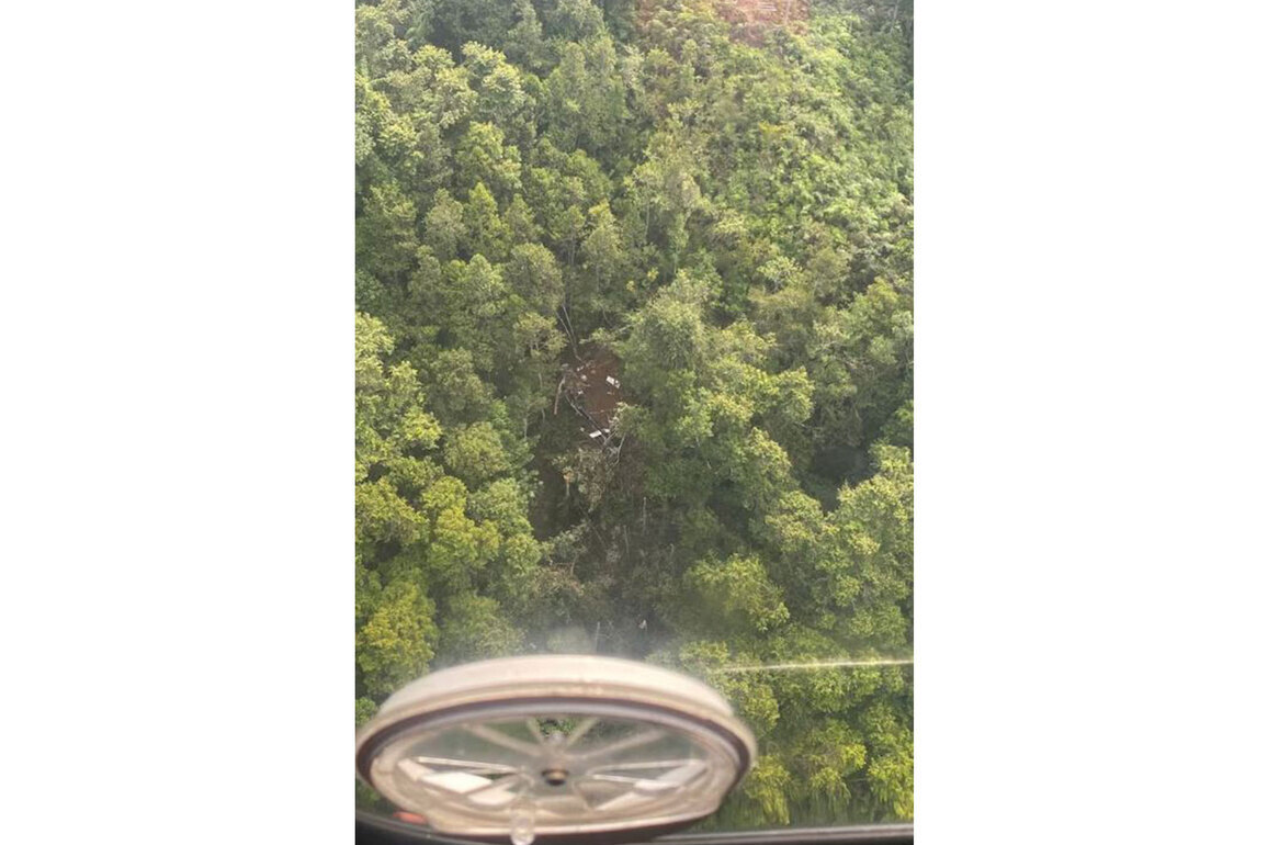 8 dead in helicopter crash in Indonesia's West Kalimantan