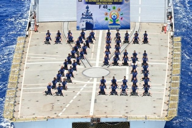 8th Yoga International Day: Easternmost deployed Indian Naval warship Satpura kick-starts yoga activities