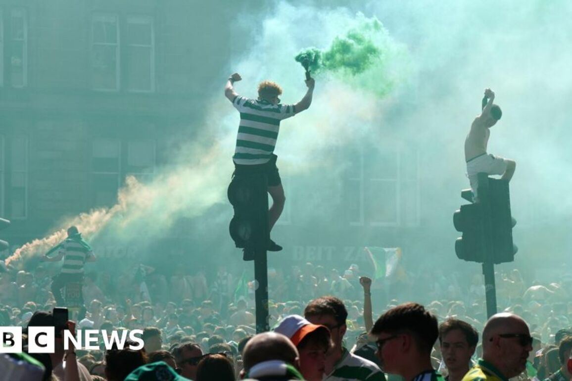 Nine arrested after 'disruptive' Celtic title celebrations
