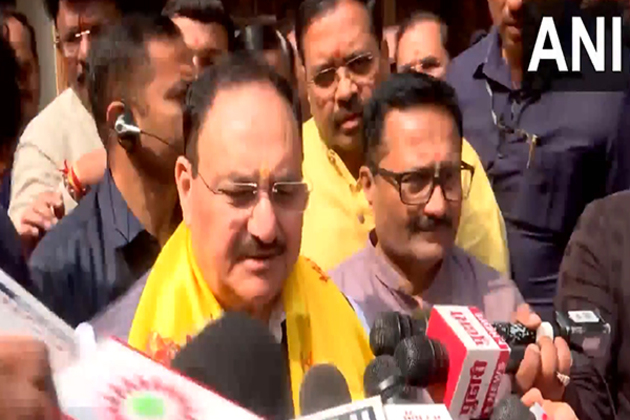 JP Nadda visits Daghdusheth Ganpati temple Pune, prays for strength to give "befitting reply" to Terror attack
