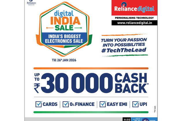 Reliance Digital's Digital India Sale unleashes massive deals, discounts, cashbacks and more