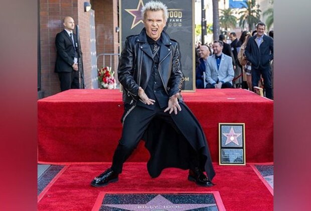 Billy Idol receives Hollywood Walk of Fame star