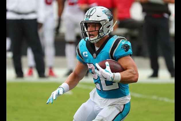 Reports: Panthers RB McCaffrey out vs. Falcons
