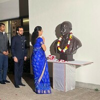 Supriya Sule-led delegation pays floral tribute to Mahatma Gandhi at Indian Embassy in Ethiopia