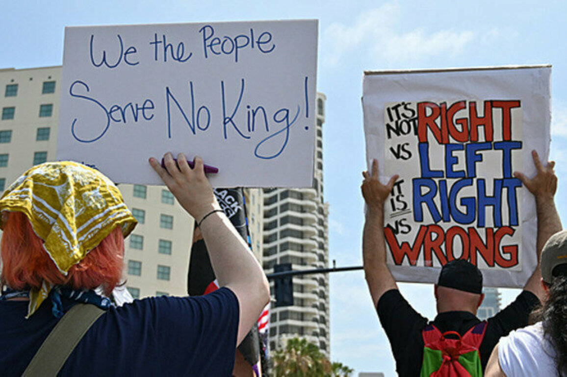 Protests against Trump administration's policies staged across U.S.