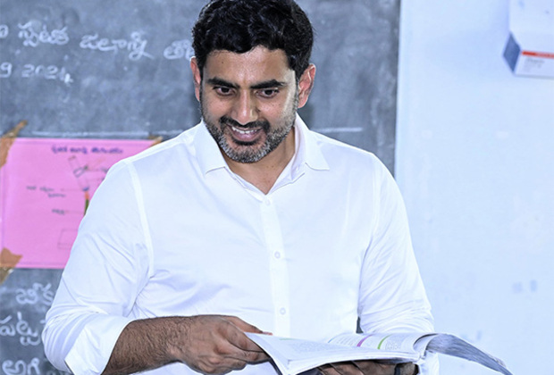 Andhra Pradesh : Education minister Nara Lokesh slams previous YSRCP government for decline in academic standards