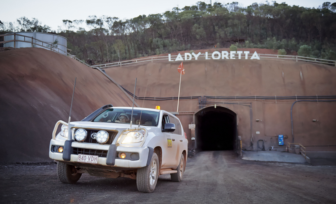The Lady Loretta mine has been producing zinc-lead ore since 2012.
