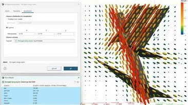 New options for structural trend visualisation allow a custom grid to inform the visualisation of the trend; display options include orientation information and strength