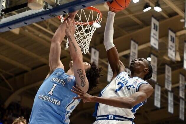 No. 1 Duke rolls by No. 17 North Carolina behind Cameron Boozer's double-double