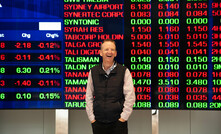  MLG Oz founder Murray Leahy was all smiles at the ASX today