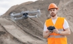 Drones on a mining site