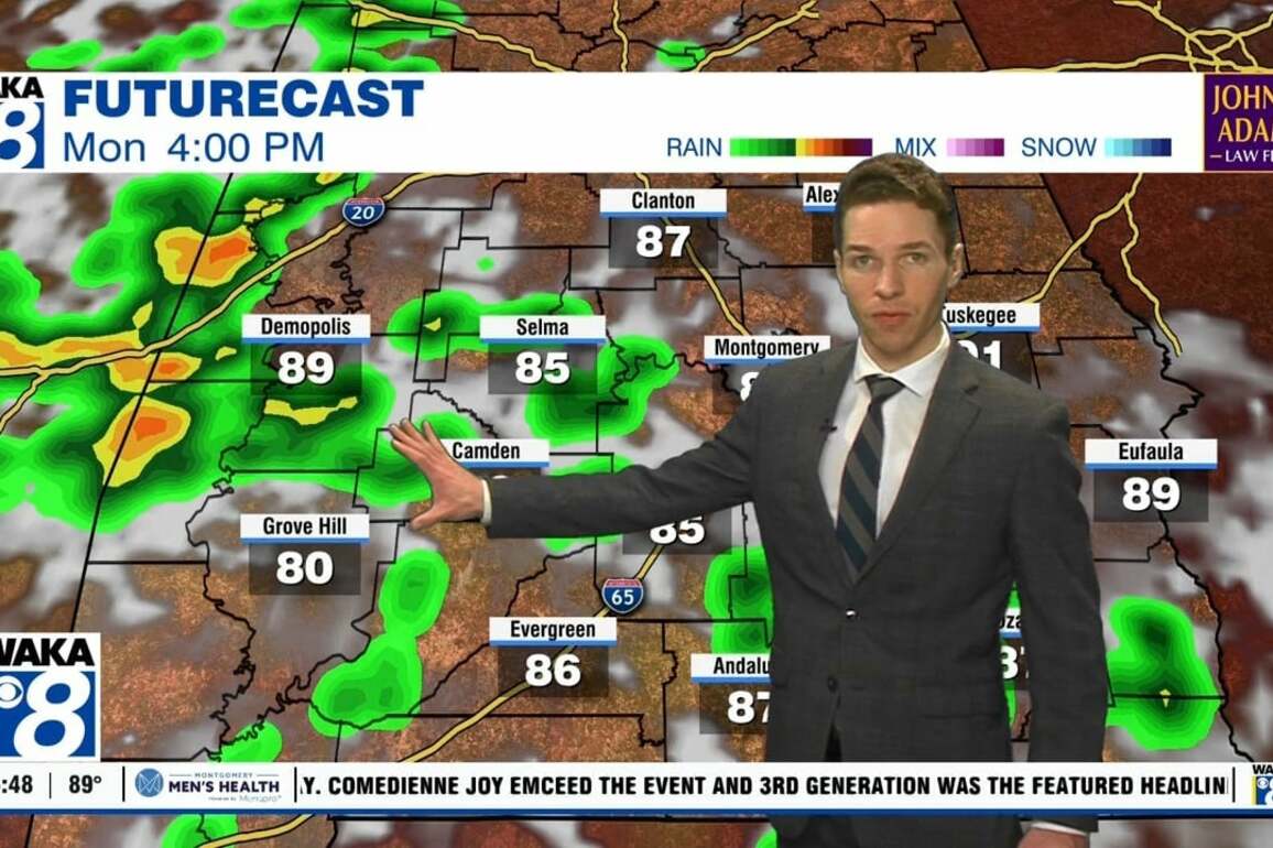 Scattered storms through Tuesday, then lower rain chances - WAKA 8